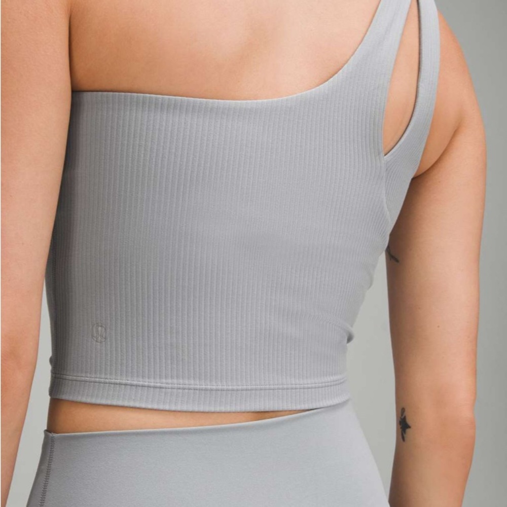 LULULEMON Ribbed Nulu Asymmetrical Yoga Tank Top